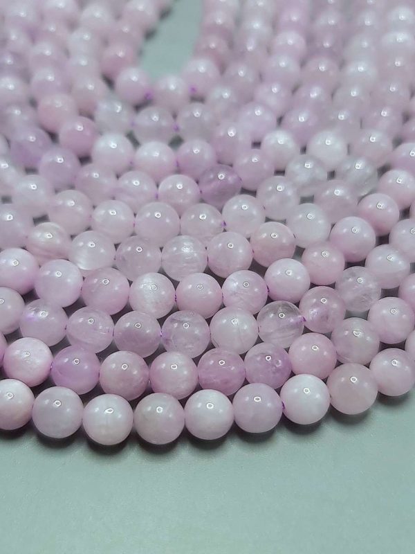 perles kunzite AA 6mm