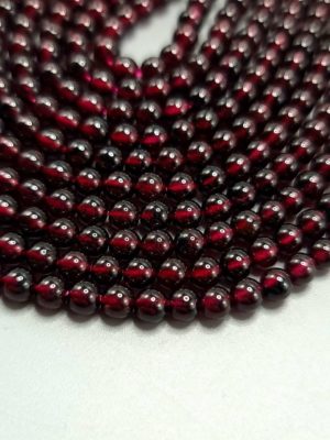 Perles grenat AA 4mm