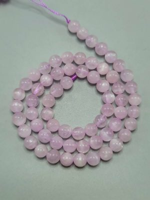 perles kunzite AA 6mm