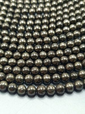 Perles pyrite 6mm