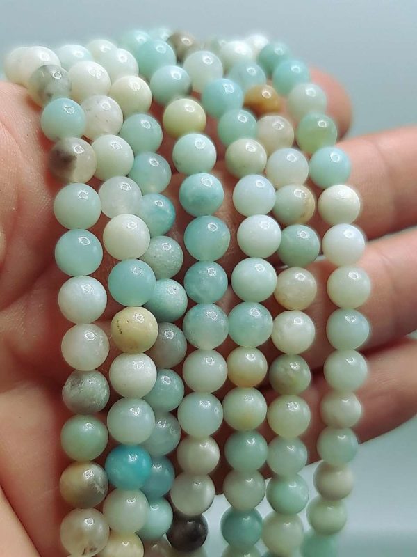 amazonite multicolore 6mm