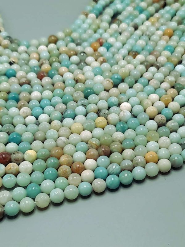 perles amazonite multicolore 8mm
