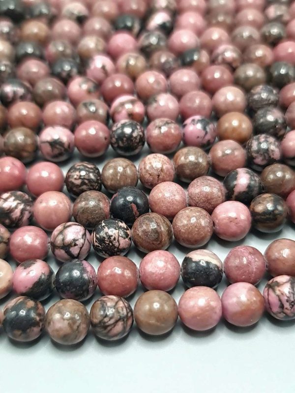 perles rhodonite 6mm