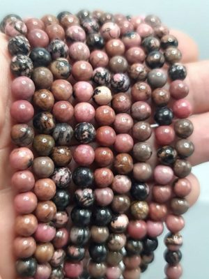 perles rhodonite 6mm