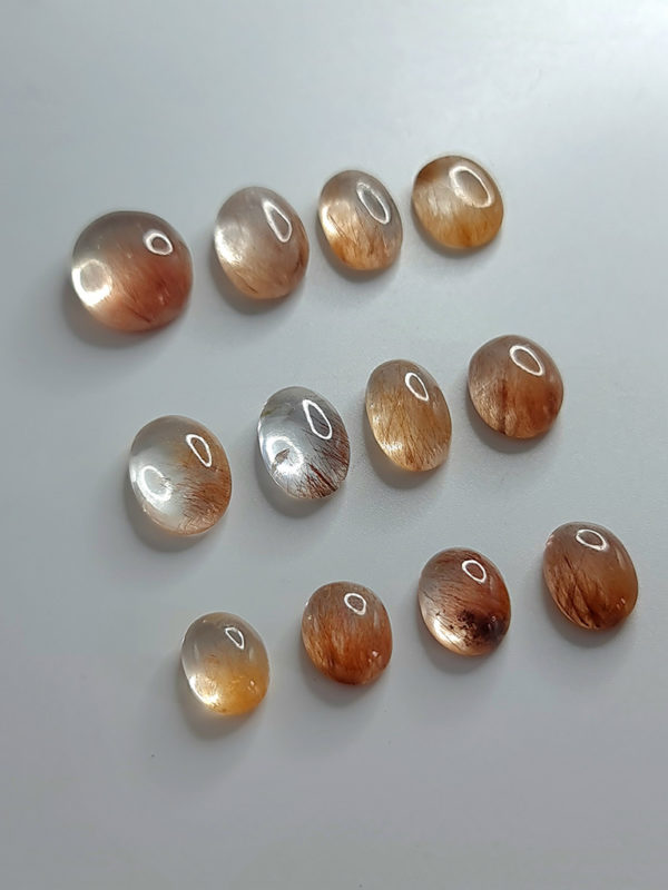 Cabochon quartz rutile cheveux d'ange