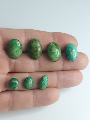 Cabochon turquoise d'iran vert