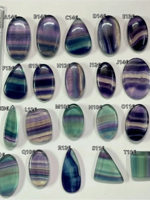 cabochon fluorite - ref fluorite01