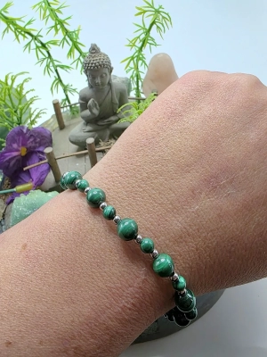 Bracelet anti douleurs malachite