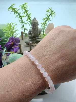 Bracelet confiance en soi quartz rose