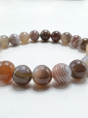 Bracelet douceur et ancrage agate du botswana