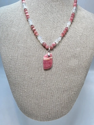 Bracelet guérison émotionnelle rhodochrosite péristérite