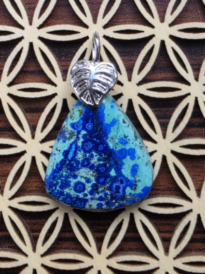 Pendentif Azurite chrysocolle