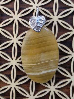 Pendentif Calcite orange