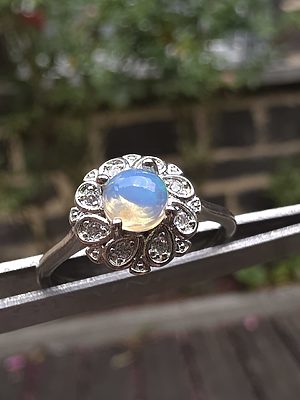 bague en opale welo