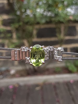 bague en peridot