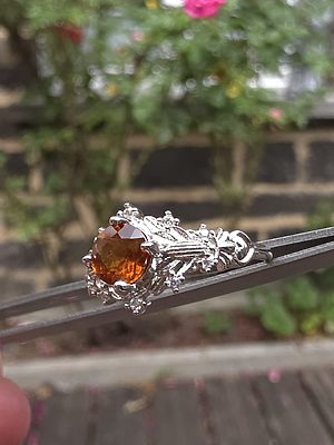 bague grenat hessonite