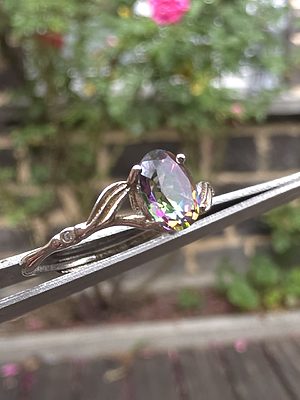 bague en quartz traité